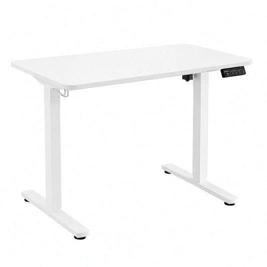 Schreibtisch – 90 × 60 cm, höhenverstellbar, elektrisch, Weiß