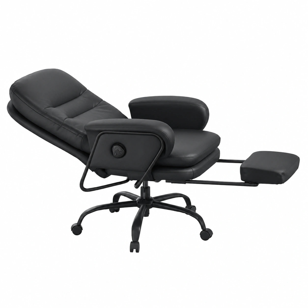 Chefsessel – wasserabweisend, aus Kunstleder, Schwarz, für Wohnzimmer und Büro