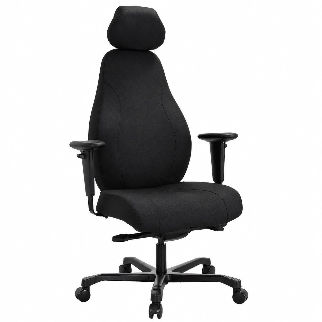Chefsessel – aus Stoff, Schwarz