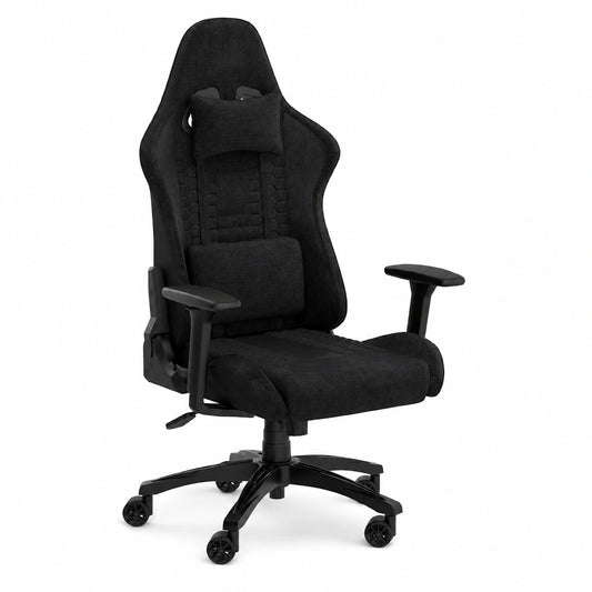 Stuhl – aus Stoff, Schwarz