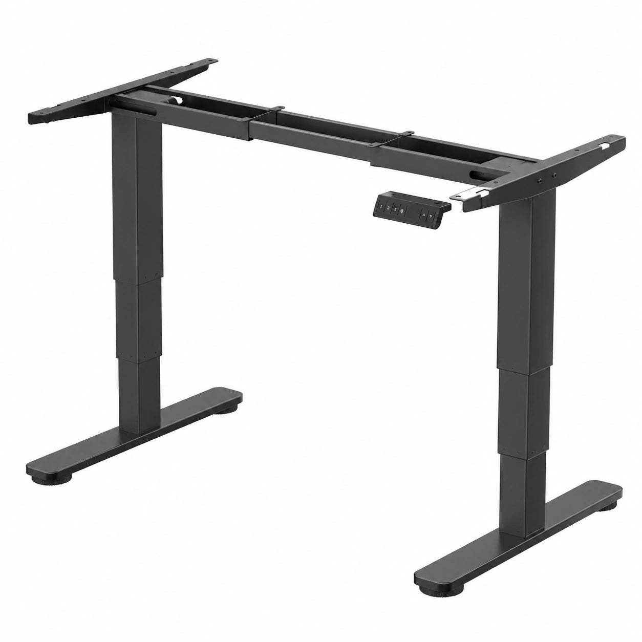Schreibtisch – 125 cm, höhenverstellbar, elektrisch, Schwarz