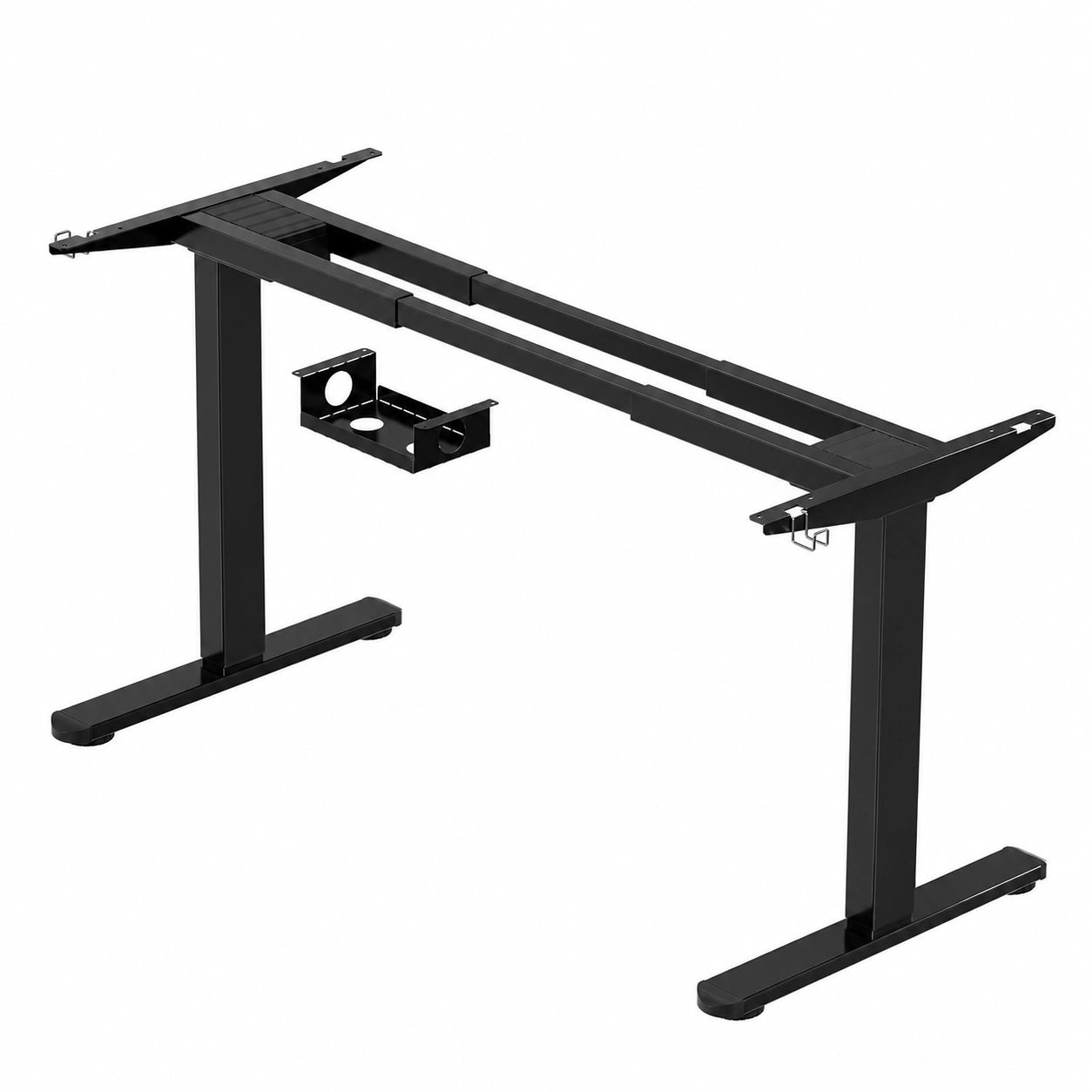 Schreibtisch – höhenverstellbar, elektrisch, Schwarz