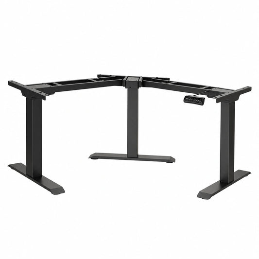 Schreibtisch – höhenverstellbar, elektrisch, Schwarz