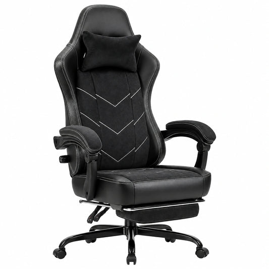 Stuhl – aus Stoff, Schwarz